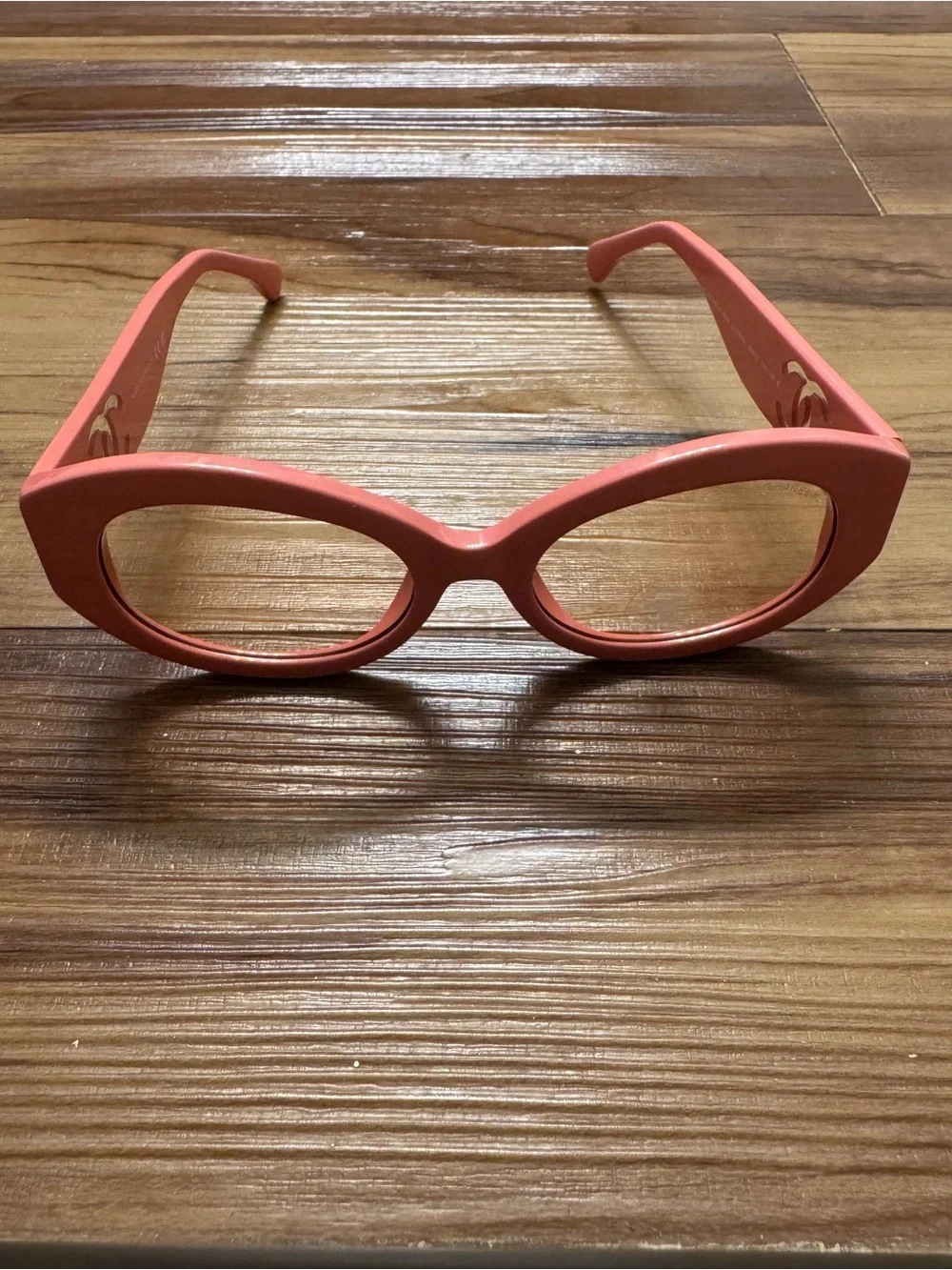 Coral Pink Oval Sunglasses